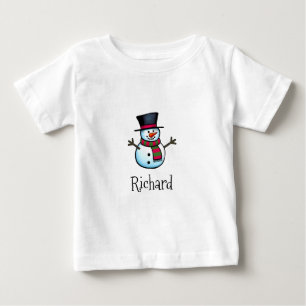 雪だるま ベビーTシャツ