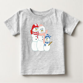 雪だるま ベビーTシャツ