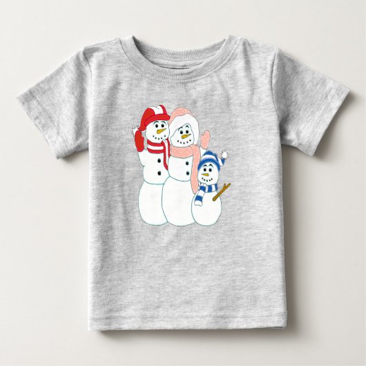 雪だるま ベビーTシャツ (正面)