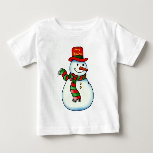 雪だるま ベビーTシャツ (正面)
