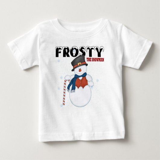 雪だるま ベビーTシャツ (正面)