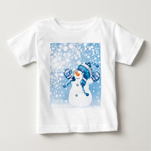 雪だるま ベビーTシャツ (正面)