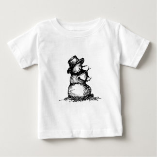 雪だるま ベビーTシャツ