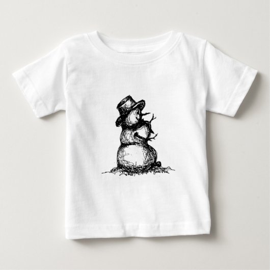 雪だるま ベビーTシャツ (正面)