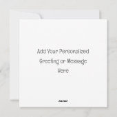 雪だるま&ペンギン#2カスタムノベルティクリスマス シーズンカード (裏面)