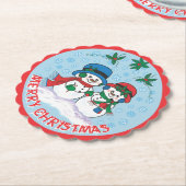 雪だるま ペーパーコースター (アングル)