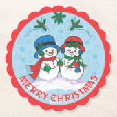 雪だるま ペーパーコースター (正面)