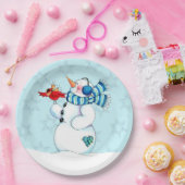 雪だるま ペーパープレート (パーティー)