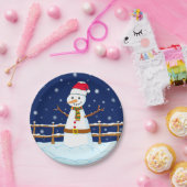 雪だるま ペーパープレート (パーティー)
