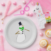 雪だるま ペーパープレート (パーティー)