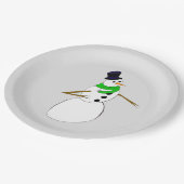 雪だるま ペーパープレート (アングル)