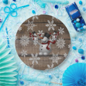 雪だるま ペーパープレート (パーティー)