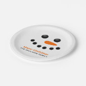 雪だるま ペーパープレート (アングル)