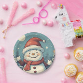 雪だるま ペーパープレート (パーティー)