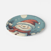 雪だるま ペーパープレート (アングル)