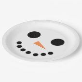 雪だるま ペーパープレート (アングル)
