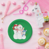 雪だるま ペーパープレート (パーティー)