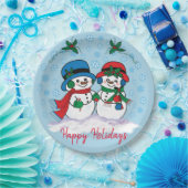 雪だるま ペーパープレート (パーティー)