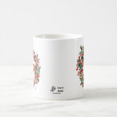 雪だるま&ホリーホリデーコーヒーマグホワイト コーヒーマグカップ (中央)