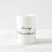 雪だるま ボーンチャイナマグカップ (正面)