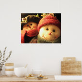 雪だるま ポスター (キッチン)