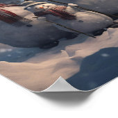 雪だるま ポスター (角)