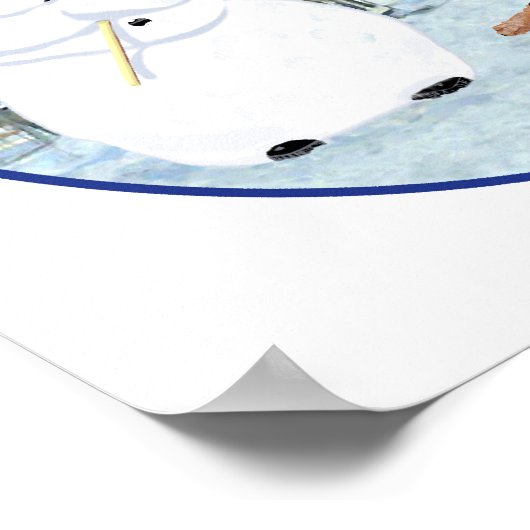 雪だるま ポスター (角)