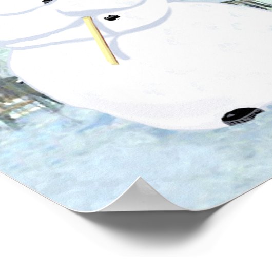 雪だるま ポスター (角)