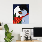 雪だるま ポスター (ホームオフィス)