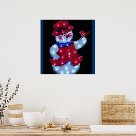 雪だるま ポスター (キッチン)