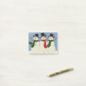 雪だるま ポストイット (デスク上)