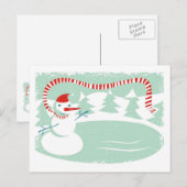 雪だるま ポストカード (正面/裏面)