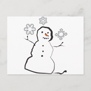 雪だるま ポストカード