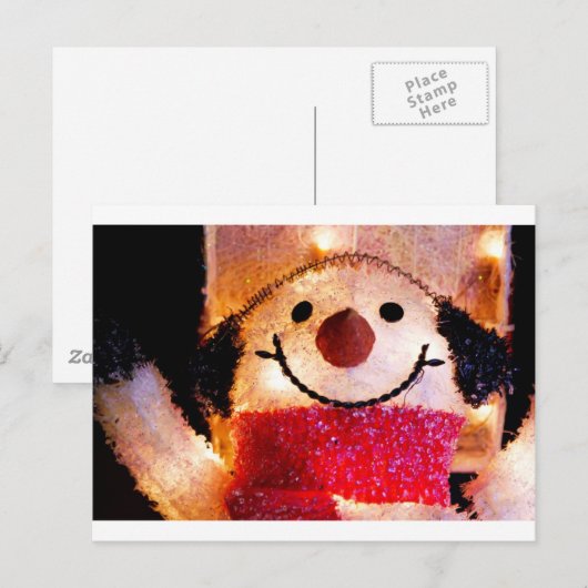 雪だるま ポストカード (正面/裏面)