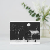 雪だるま ポストカード (スタンド正面)