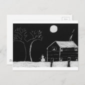 雪だるま ポストカード (正面/裏面)