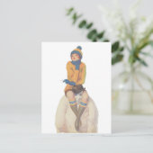 雪だるま ポストカード (スタンド正面)