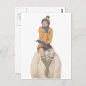 雪だるま ポストカード (正面/裏面)