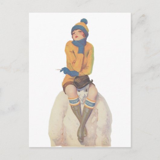 雪だるま ポストカード (正面)