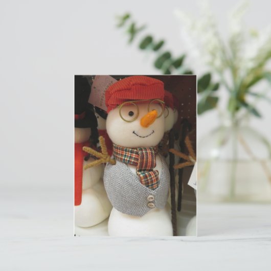 雪だるま ポストカード (スタンド正面)