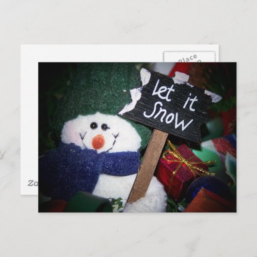 雪だるま ポストカード (正面/裏面)