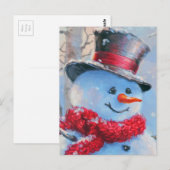 雪だるま ポストカード (正面/裏面)