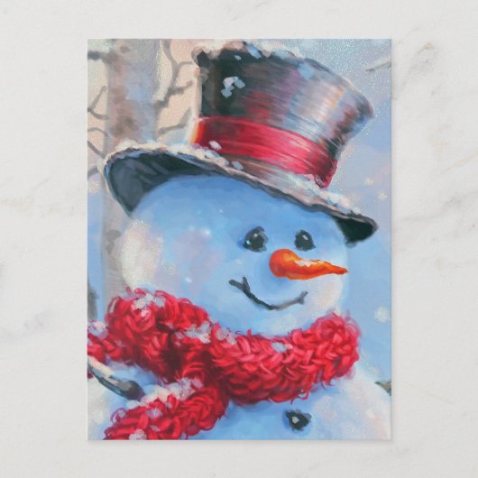 雪だるま ポストカード (正面)