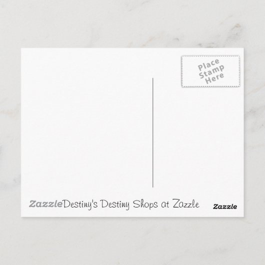 雪だるま ポストカード (裏面)