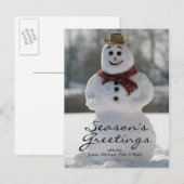 雪だるま ポストカード (正面/裏面)