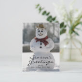 雪だるま ポストカード (スタンド正面)