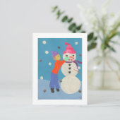 雪だるま ポストカード (スタンド正面)