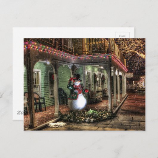 雪だるま ポストカード (正面/裏面)