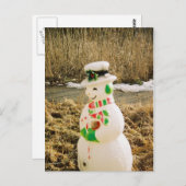 雪だるま ポストカード (正面/裏面)