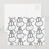 雪だるま ポストカード (正面/裏面)